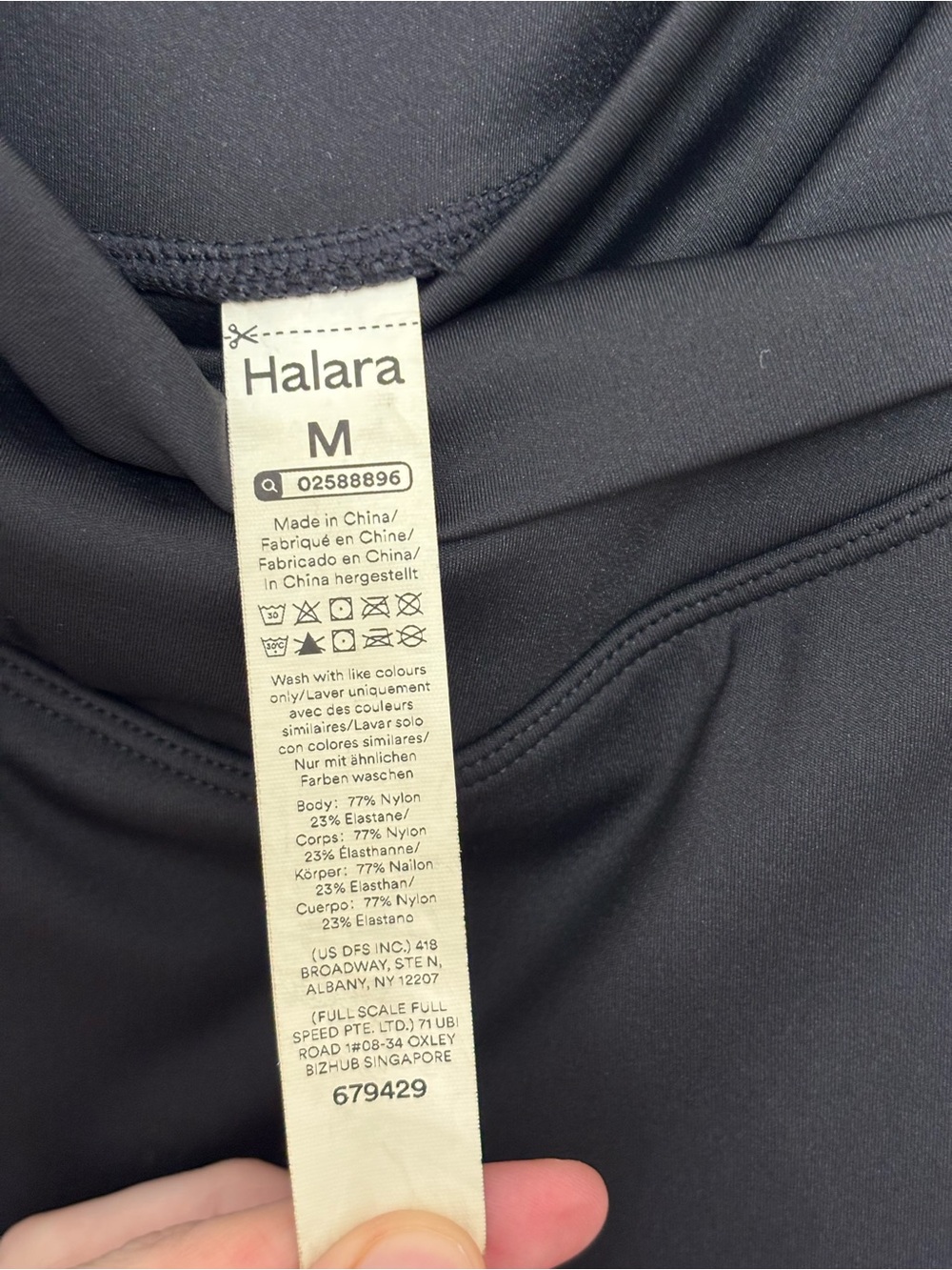 Halara Everyday SoftlyZero Airy Crossover Side Pocket Mini Skort Black - Size M - Picture 6 of 7